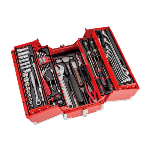 TONE TSA3331 Tool Set, 9.5mm (3/8") Drive, Red, 61 Pieces