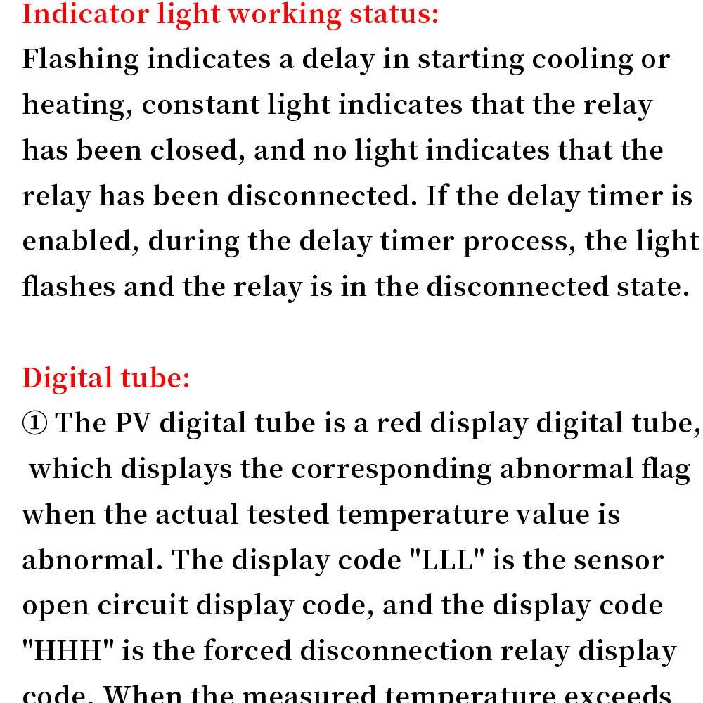 W3230 12V 24V AC110-220V Probe line 20A Digital Temperature Control LED Display Thermostat With Heat/Cooling Control Instrument