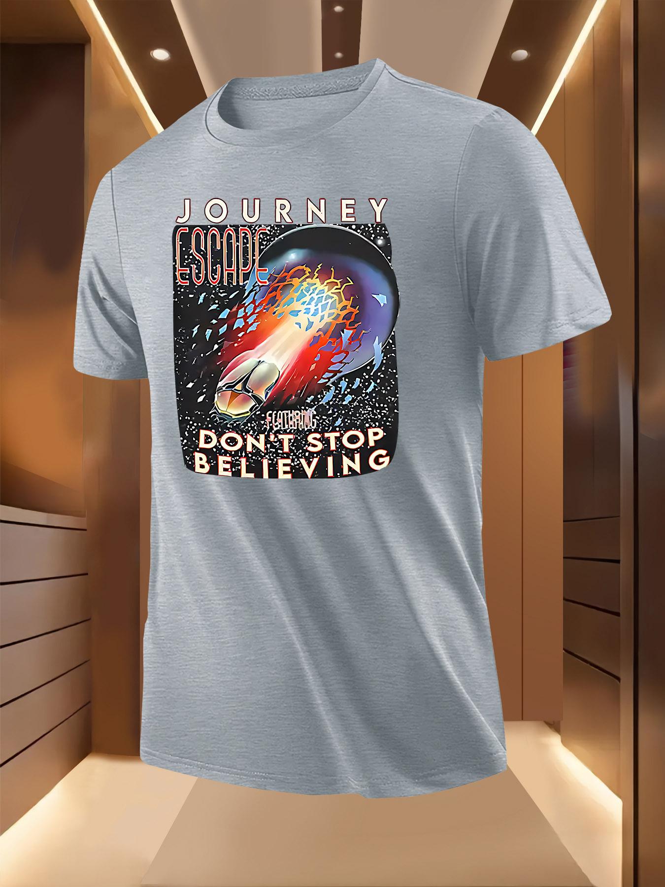 Journey Escape Graphic Tshirt - Vibrant Flame Keyboard ... L
