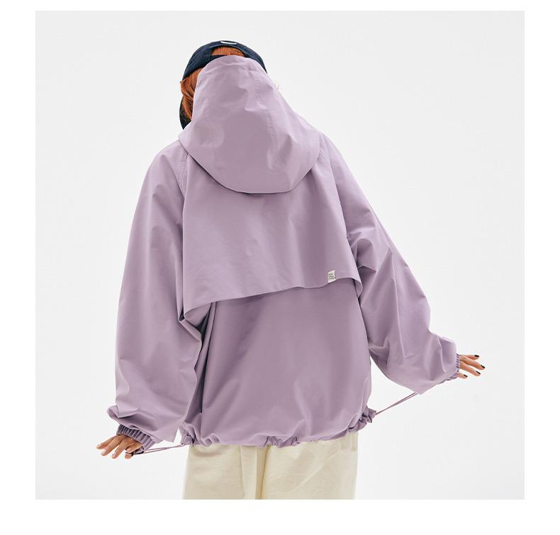 Men's American-Style Windproof & Waterproof Outdoor Jacket, Couple's Trendy Spring/Autumn Sportswear for Mountaineering