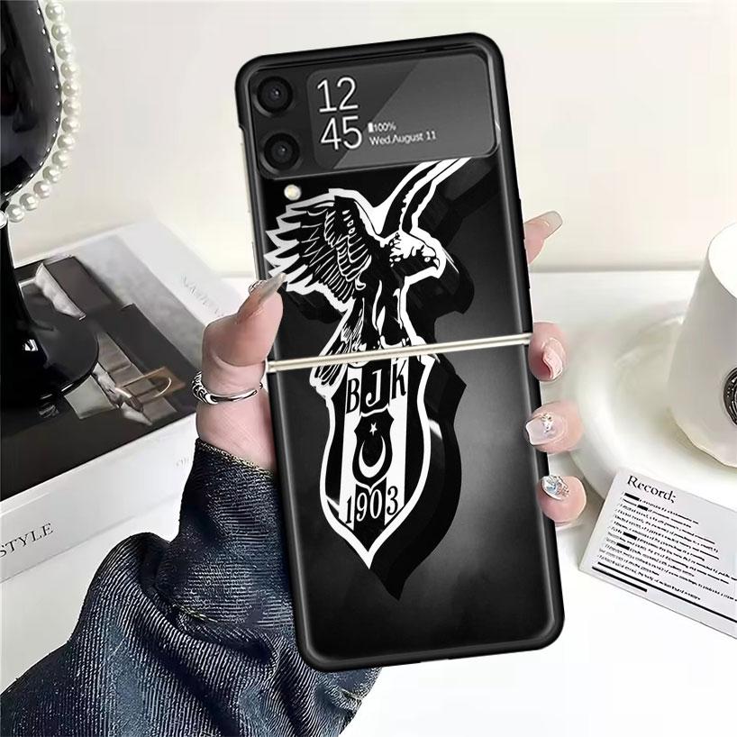 B-Besiktas B-BJK Cases For Samsung Galaxy Z Flip 4 5 6 7 3 Z Flip7 Flip6 Flip4 Flip5 Flip3 5G Hard Shockproof Fundas Cover