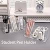 3 Grids Pen Holder Large Capacity Pencil Container Specical Design Pen Storage Box  Office