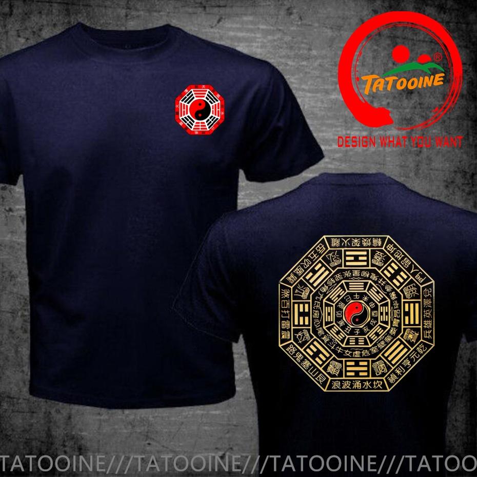 Funny Design Tai Chi Yin Yang Bagua Shirt Unisex Fashion Trendy Casual Clothing Stylish Tops Tee Shirt Leisure Tshirt Unisexs Tshir