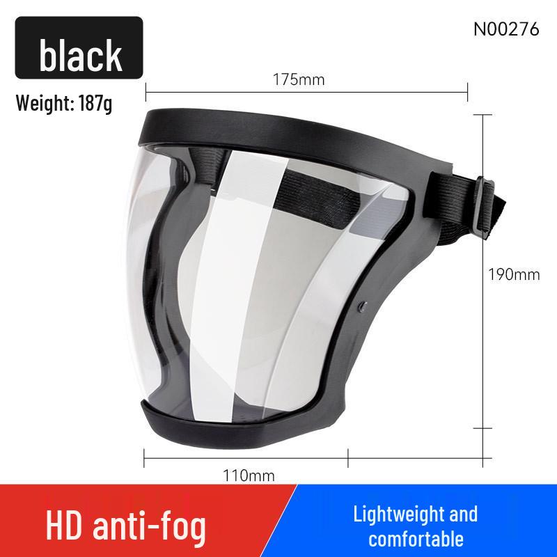 Full Face Shield for Pesticide Spraying, Industrial Grinding, Cutting, Anti-Fog, Dustproof, Oil Smoke Protection, High Transparency.