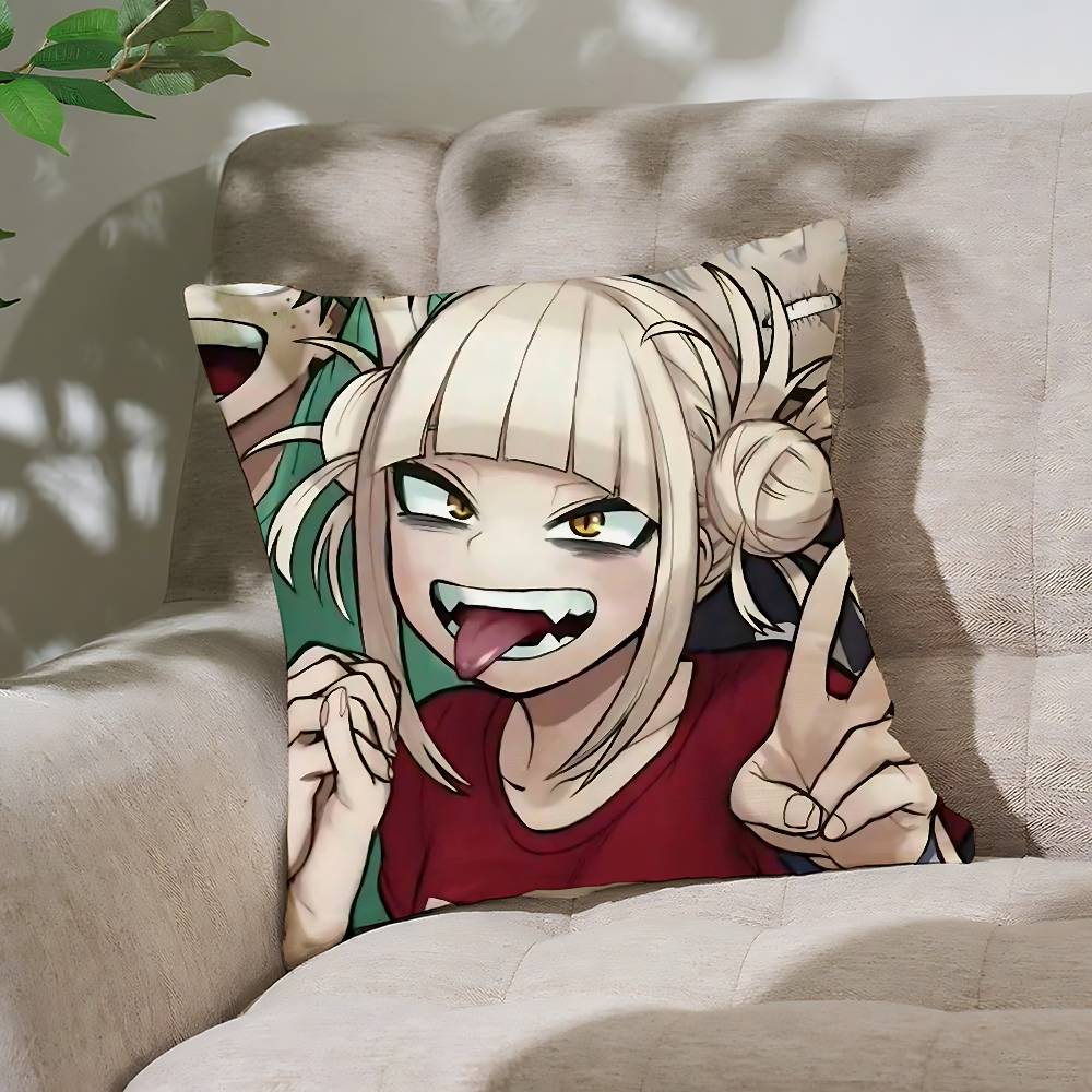 Cute Anime-Himiko TogaS Customizable Square Pillowcases, Stylish And Soft, Perfect For Beds, Cars, And Sofas.