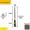 Steel Grinder File - Flat & Triangular Medium-Tooth Wear-Resistant Metal File