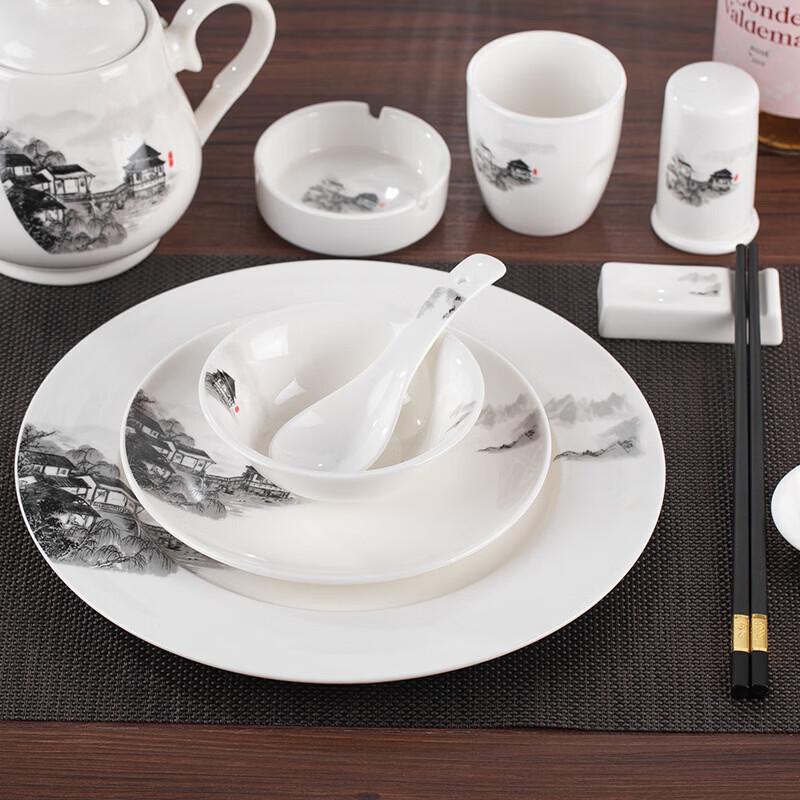 Diruien Minimalist Ceramic Tableware Set for Hotels and Restaurants