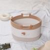 Durable Cartoon Cotton Rope Storage Basket Portable with Handles Woven Storage Basket Cute Toy Snack Organizer Nursery