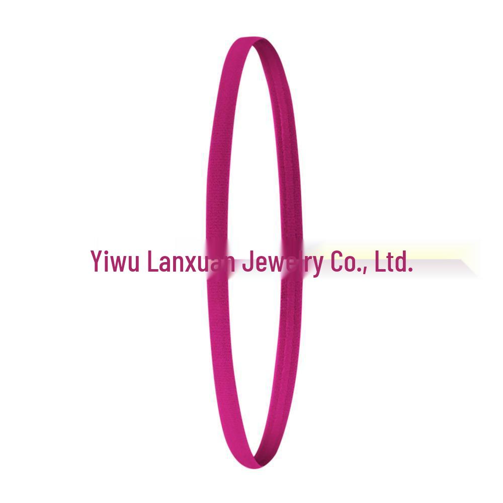 Elastic Candy Color Sports Yoga Headband - Popular European & American Hair Accessory for Running & Football.