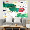 The-Very-Hungry-Caterpillar Print Tapestry, Backdrop, Easy Setup, Ideal for Bedroom, Office & Living Room, with Aesthetic Wall Hanging Decor.