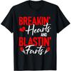 Breaking Hearts And Blasting Farts Valentines Day Funny Vday T-Shirt