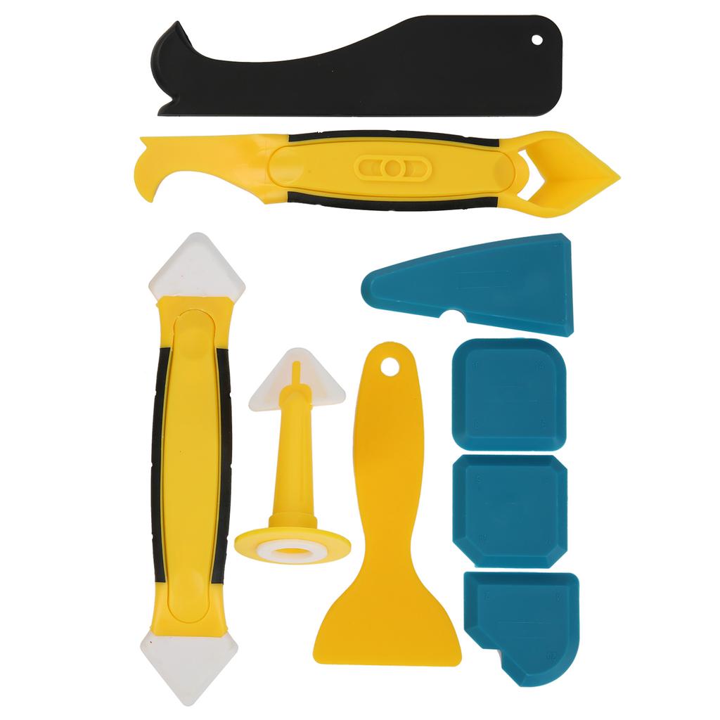 9Pcs Sealant Tool Finishing Set Remover Caulking Grout Scraper for Bathroom Window Kitchen