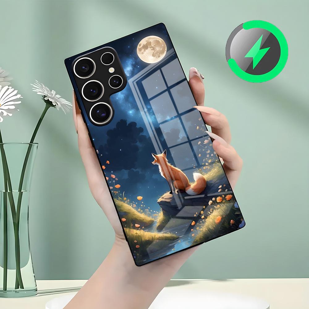 Zorros Espaciales Manta Phone Case For Samsung S26 S25 S24 S23 S22 S21 S20 Edge Ultra Plus FE For Magsafe Glass Case