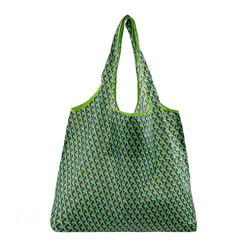 Reusable Shopping Bags Women Foldable Tote Bag Portable Cloth Eco Grocery Bag Folding Large Capacity Fruit Vegetable Handbags