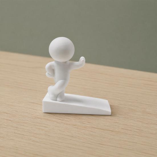 Cute Door Stopper Wedge, Little Figure Non-Slip Door Stop for Bottom of Door, 3D Printed Decorative Door Wedge for Bedroom Office