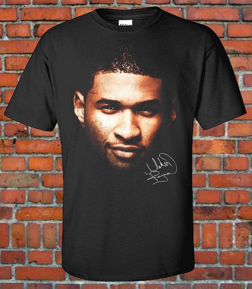 

R&B Music Singer Usher Big Head Unisex Cotton Tee Classic Unisex T-Shirt XXXXL
