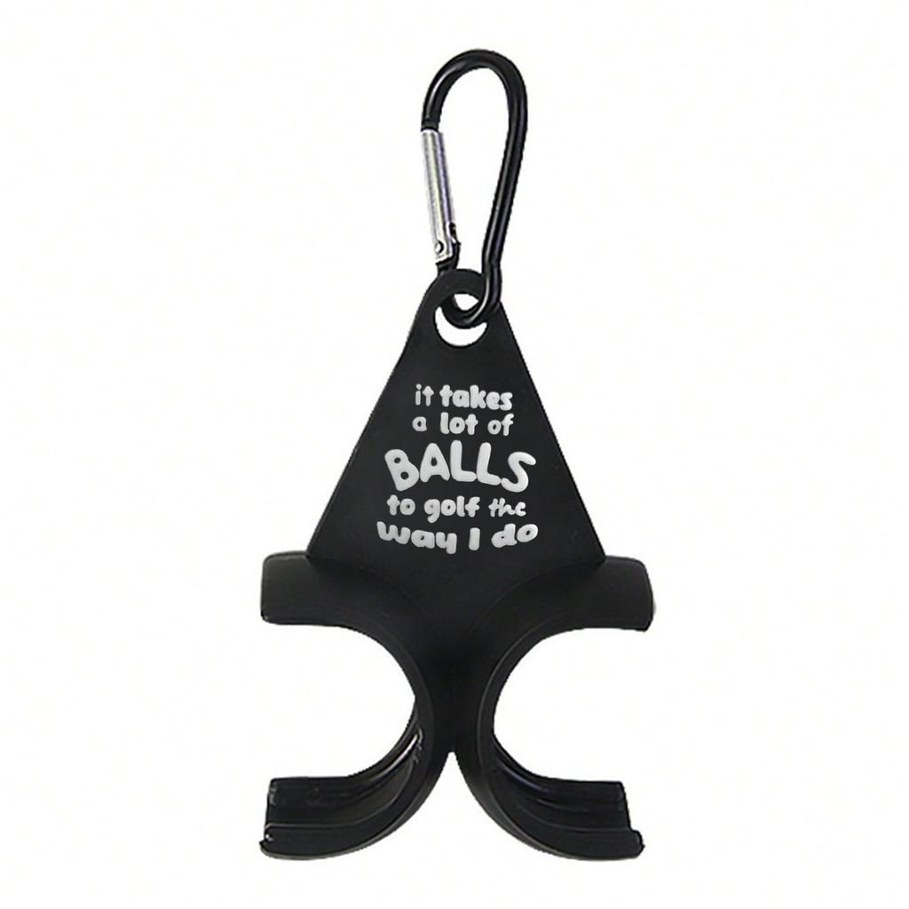Lustiger Golfballhalter Golfzubehör Schwarz 3D-gedruckter Golfschlägerhalter Sportgeschenk für Golfer Männer