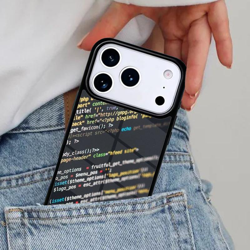 

The Code design programmer Phone Case for iPhone 17ProMax 12 13 14 15 16e 17 Pro Max Plus Air Cover iPhone 12 Pro