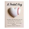 Golf Pocket Hug with Card Heart-Shaped Softball Golf Ball Pocket Hug Token Encouragement Keepsake Gift for Softball Lovers Golfers Sports Enthusiasts