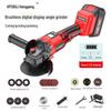 Brushless Lithium-Ion Angle Grinder with HD Display, High Power, and Long-Lasting Large Battery Capacity