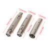 HOT 1Pc 3Pin XLR Female To Female SIM Card Audio Microphone Mic Adapter Connector XLR Male To Male XLR Male To Female Connectors
