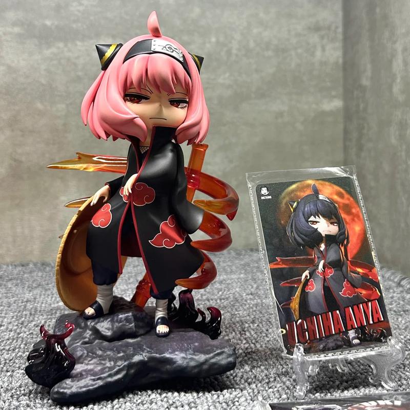 Anime Play House Anya Forger Cos Uchiha Itachi Two-Dimensional Beautiful Girl Hand-Made Ornament Collectible Action Figure Model