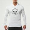 Muscleguys Spring and Autumn New Youth Black Hoodie T-shirts Daily Casual Tops Fitness Bodybuilder Training Clothes