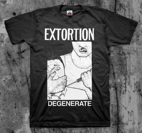 Extortion  Degenerate  T shirt  Unisex T-Shirt XXL