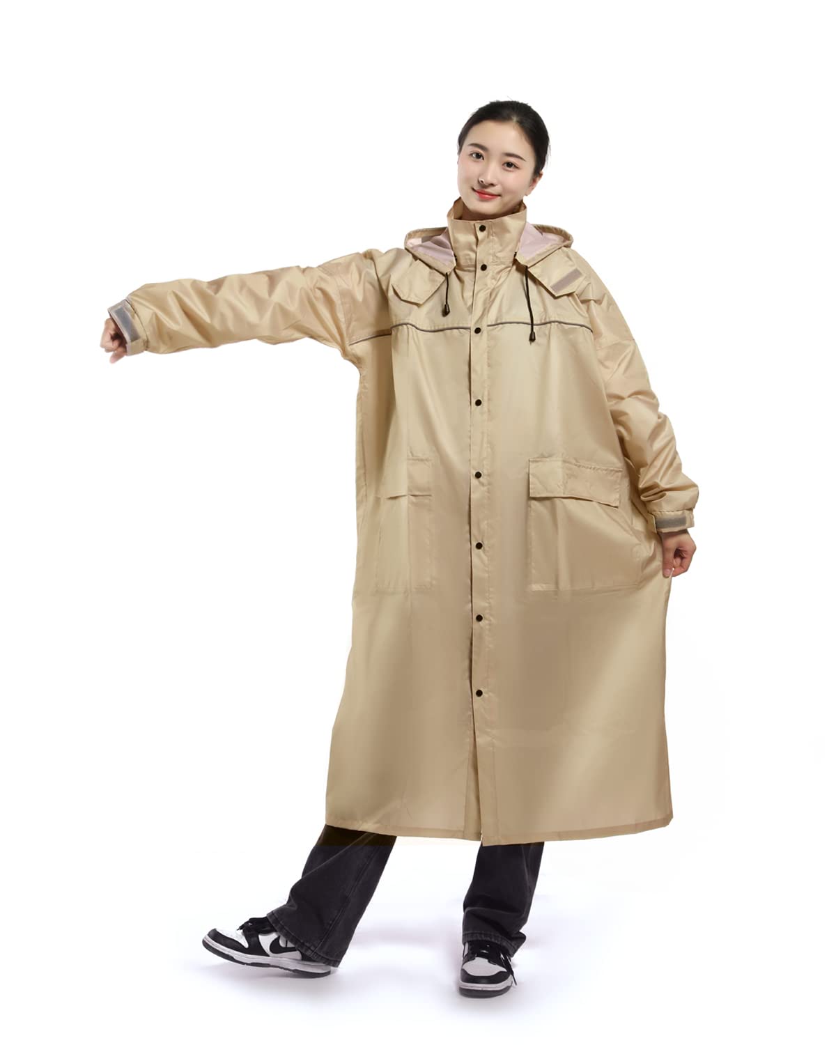 

Дождевик для велосипедов Съемный дождевик для рюкзака Пончо для светоотражающих поездок на работу или ветрозащиты и поставляется с сумкой для хранения [Fipiifly]