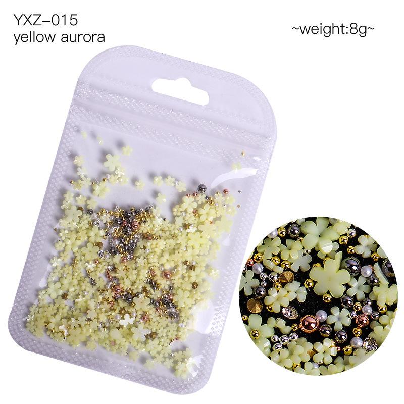 Bijuterii Nail Art Tridimensională Floare cu Cinci Petale Rășină Floare Mică Vârf de Deget Decorare Nail Art Mixt