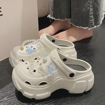 Height-Boosting Women's Summer Thick-Soled Outdoor Sandals 2024: Non-Slip Beach Shoes