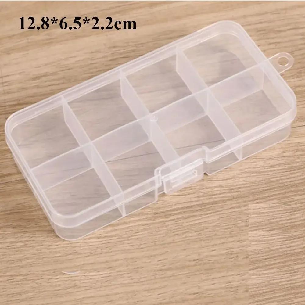 Plastic Storage Box Portable Durable Transparent Small Items Case Square Jewelry Beads Container Power Tools Holder