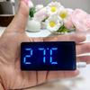 7*4cm Digital Alarm Clock TEMP Date 3 Alarms Power-off Memory Table Clock USB Powered Always On 12/24H Night Mode LED Clock