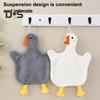 2 Pcs Goose Hand Towel Double Sided Coral Velvet Towel Absorbent Thickened Reusable Wipe Towel for Kitchen Bathroom Cleaning And Drying