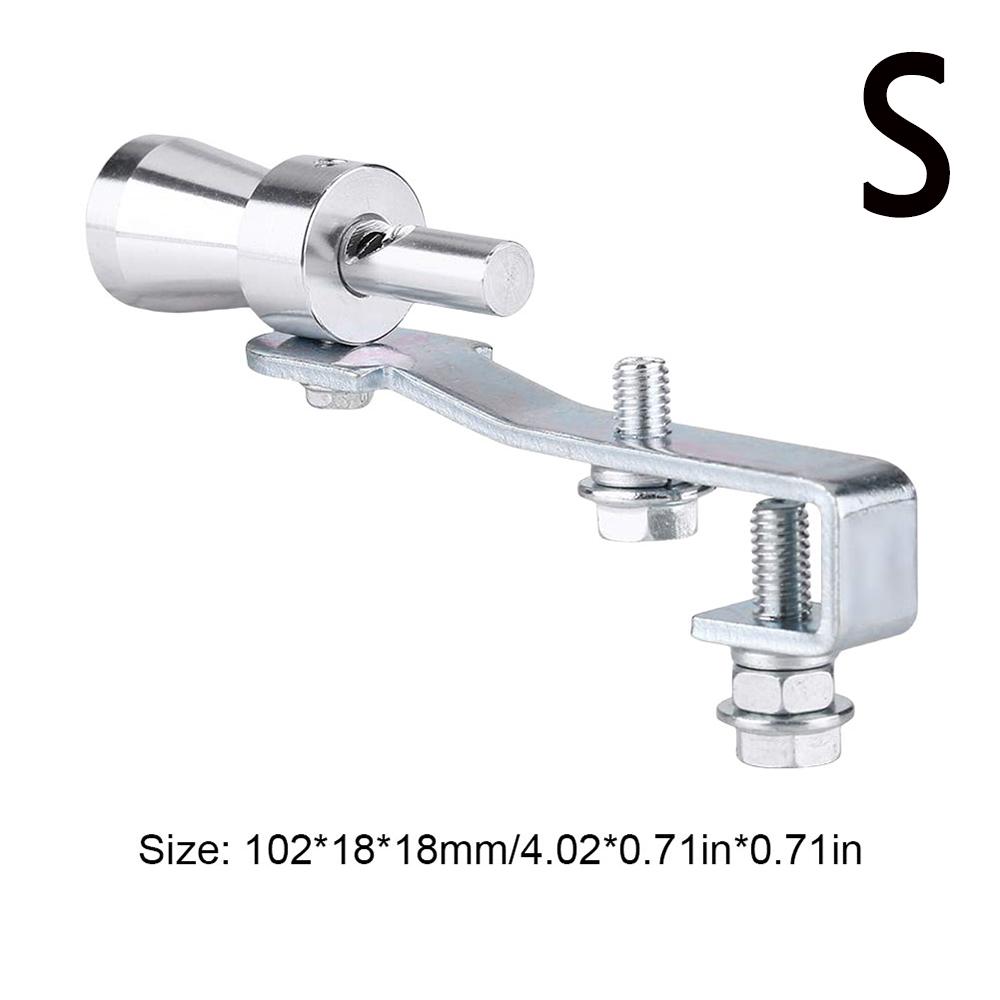 Universeller Auto Turbo Sound Simulator S/M/L Aluminiumlegierung Turbo Auspuff Pfeife Soundverstärker Blow Off für gerades Auspuffrohr