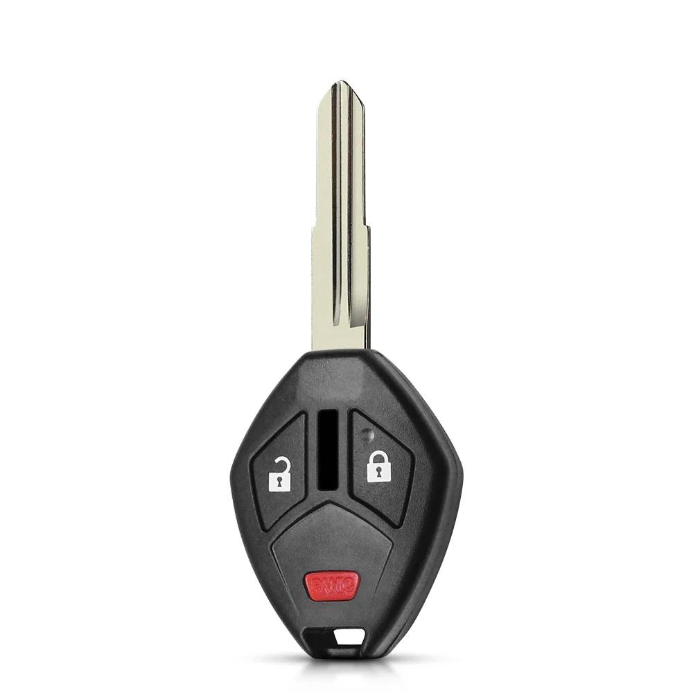 Coque de clé télécommandée modifiée Dandkey à rabat pour Mitsubishi Galant Eclipse Lancer 3/4 Boutons Étui de clé de voiture pliable