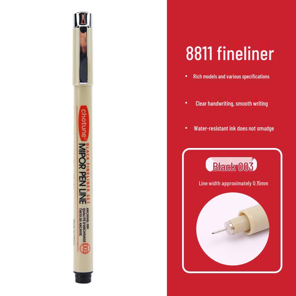 Autumn Figure Waterproof Pen Set for Art, Architectural Design, Manga, and Hand-Drawn Outlining