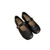 Ballet single shoes women's spring and autumn new retro soft leather French gentle fairy evening breeze flat bottom Mary Jane small leather shoes