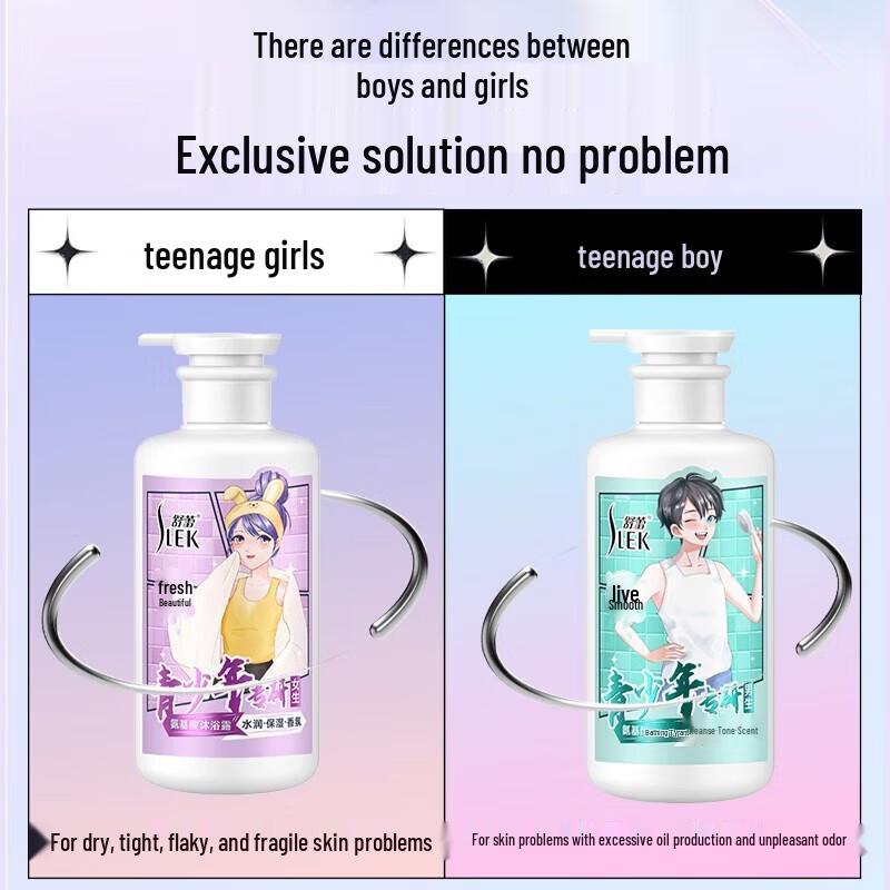 Shu Lei Teen Girls' Refreshing Shampoo & Shower Gel Set