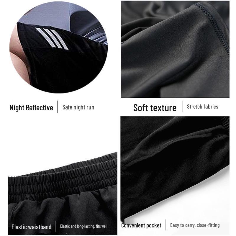 Men's Quick-Dry Elastic Waist Beach & Fitness Shorts