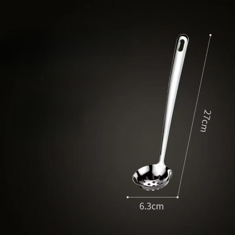 Thickened 304 Stainless Steel Double-purpose Long-handled Hot Pot SpoonRice Spoon and Soup Spoon Large