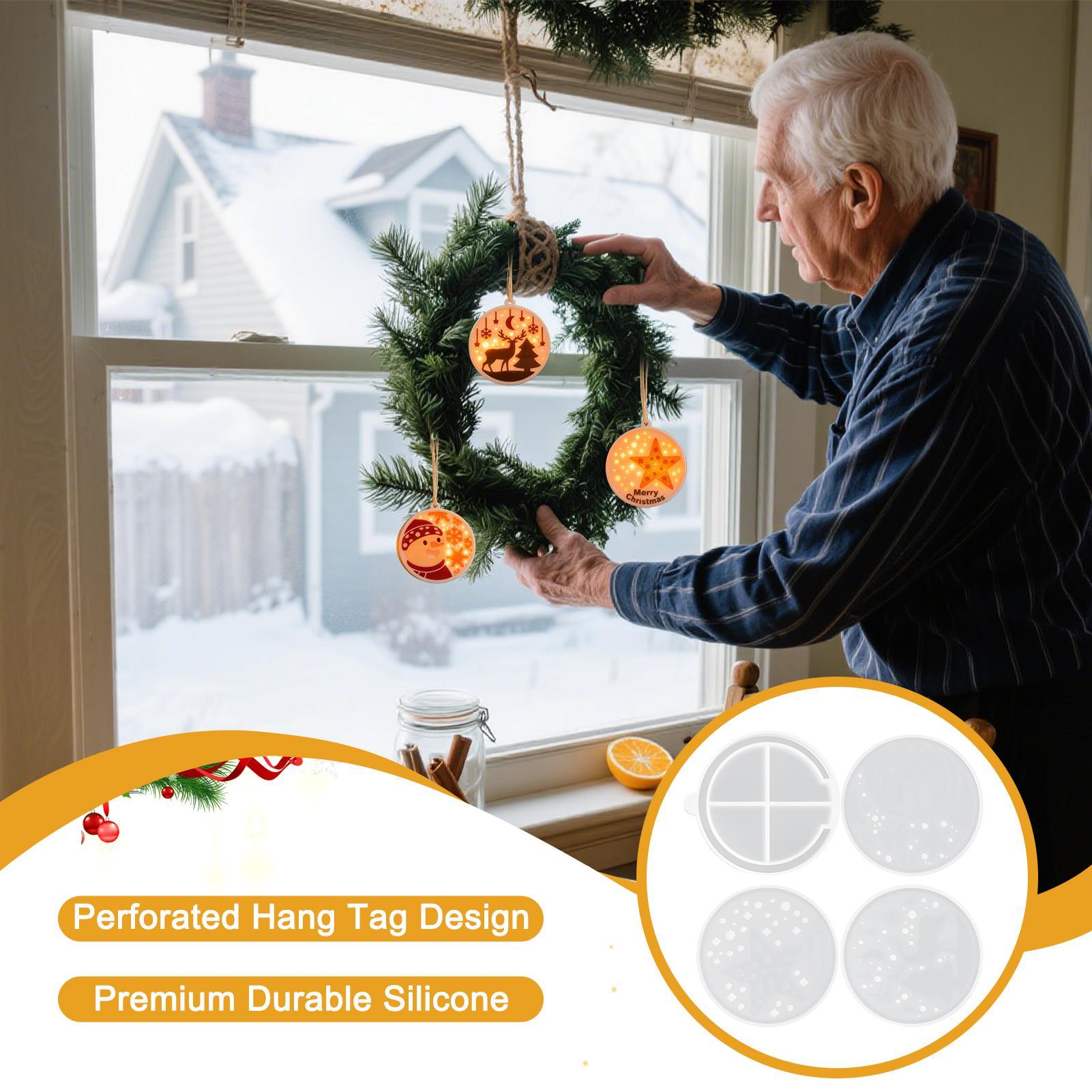 

Christmas Silicone Mold Easy Release Flexible Silicone Mold For Reindeer Snowman Ornament For Home School Studio Classroom Party CHINA