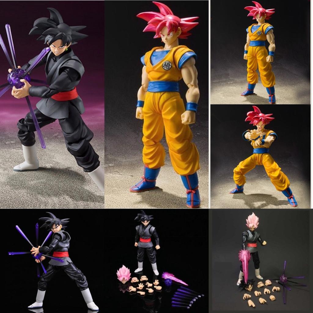 Goku Dragon Ball Anime Action Figures Black Saiya Toy Model Gifts Holiday
