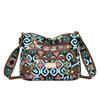 Ladies Crossbody Bag Oxford Cloth Crossbody Bag Leisure Travel Multi-Layer Shoulder Zipper Printed Bag