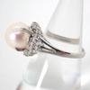 [Used] Pt900 Akoya Pearl/Diamond Ring / Size 11 / j12-7
