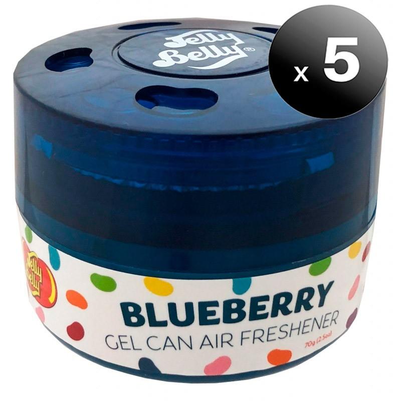 Buy Pack Of 5 Units. Jelly Belly, Air Freshener Car, Home, Office, Toilet... "Blueberry