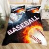 3D Printed Baseball Game Bedding Set Ball Sports Theme Duvet Cover Double Twin Full Queen King Adult Kids Bedclothes Quilt Cover