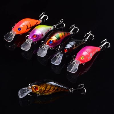 1 adet 7.5 cm 10.2g Sert VIB Lures Balıkçılık Minnow Yem Tiz Kanca Batan Crankbait Wobblers Olta takımı 3DEyes