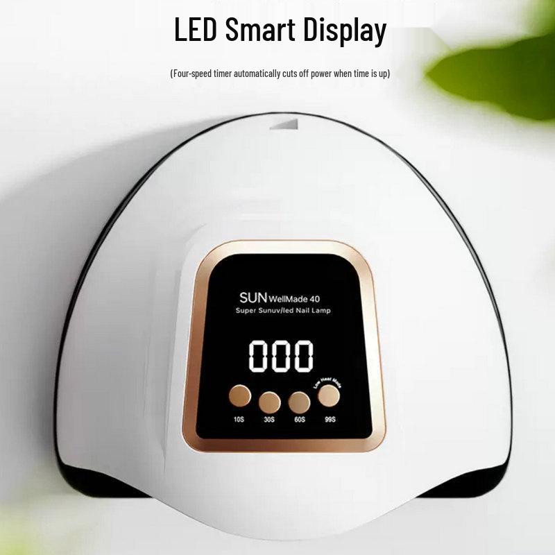 Smart Quick-Dry Nail Lamp for Salon Wearable Nails - No Blackening Hands, Light Therapy Curing Lamp