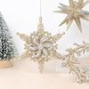 Acrylic Xmas Tree Snowflake Pendant Champagne Wreath Decoration Christmas Hanging Ornament  Gift